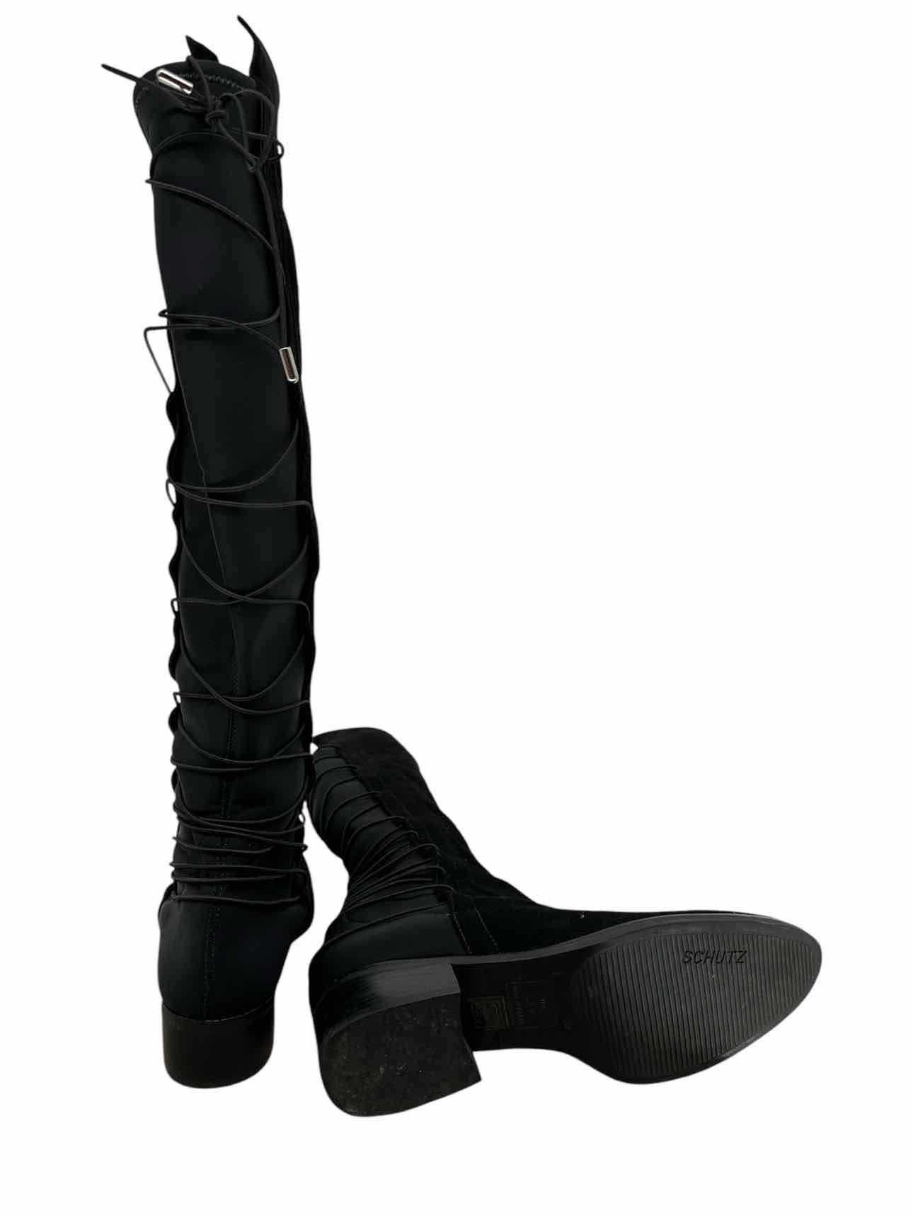 Schutz Black Shoe Size 8.5 Boots