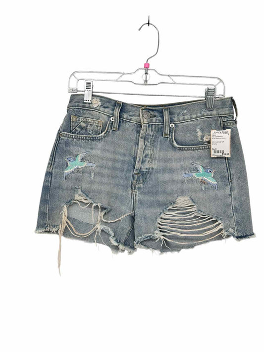7 for All Mankind Monroe Cut Off  Blue Size 2