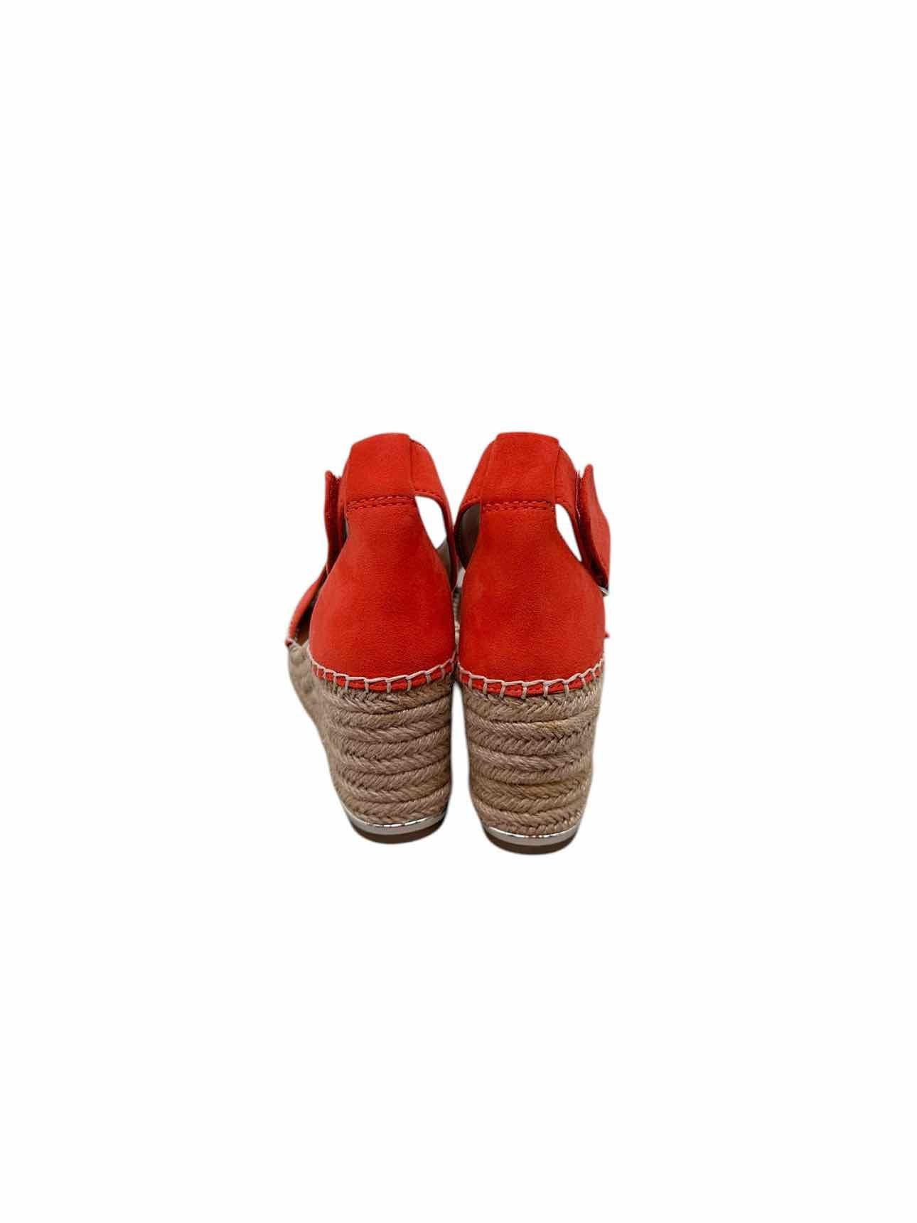 Franco Sorto Clemens Espadrille Wedge Sandal Coral Shoe Size 6.5 **NEW**