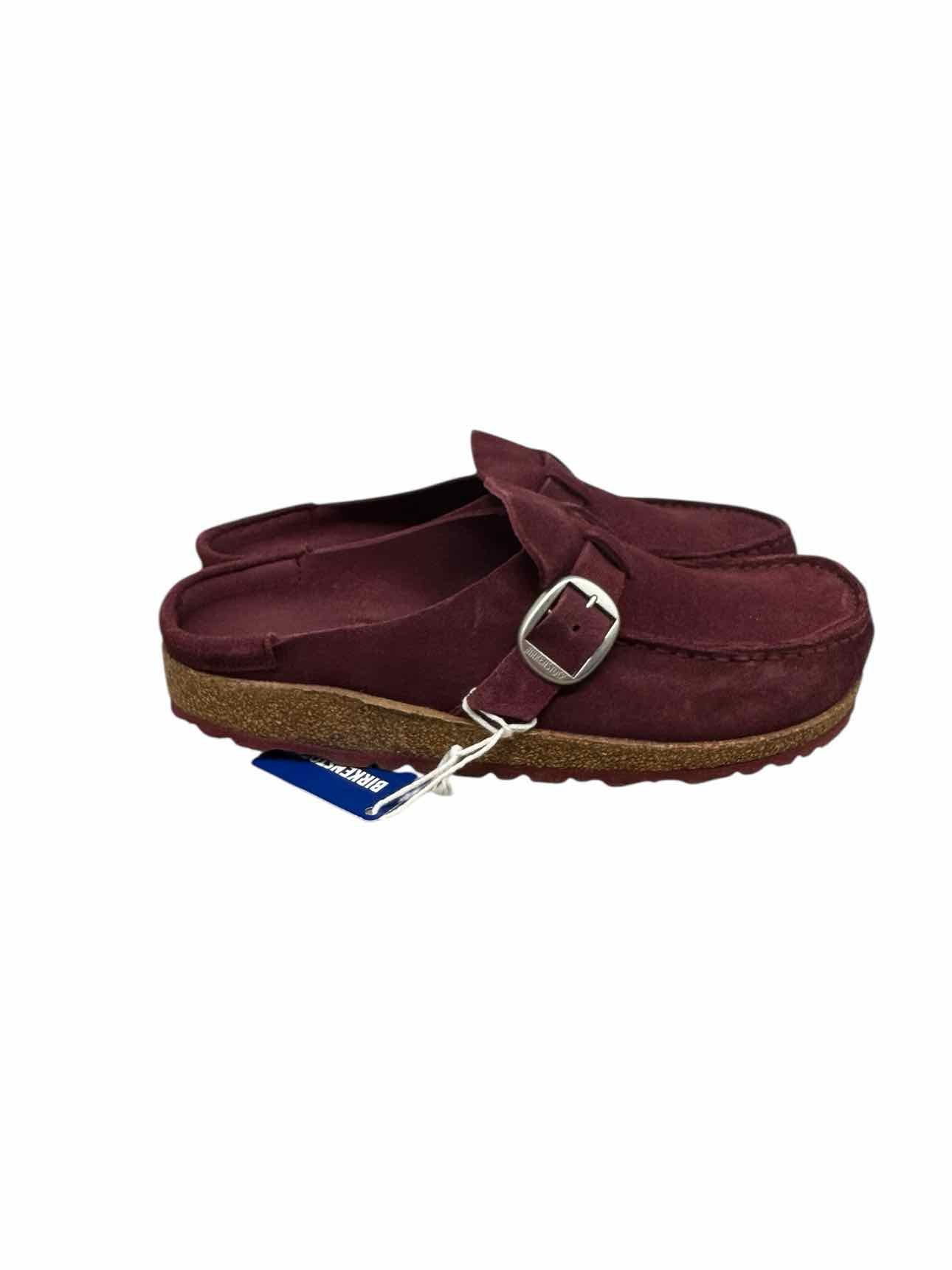 Birkenstocks Buckley Maroon Shoe Size 8 Clogs **NEW**