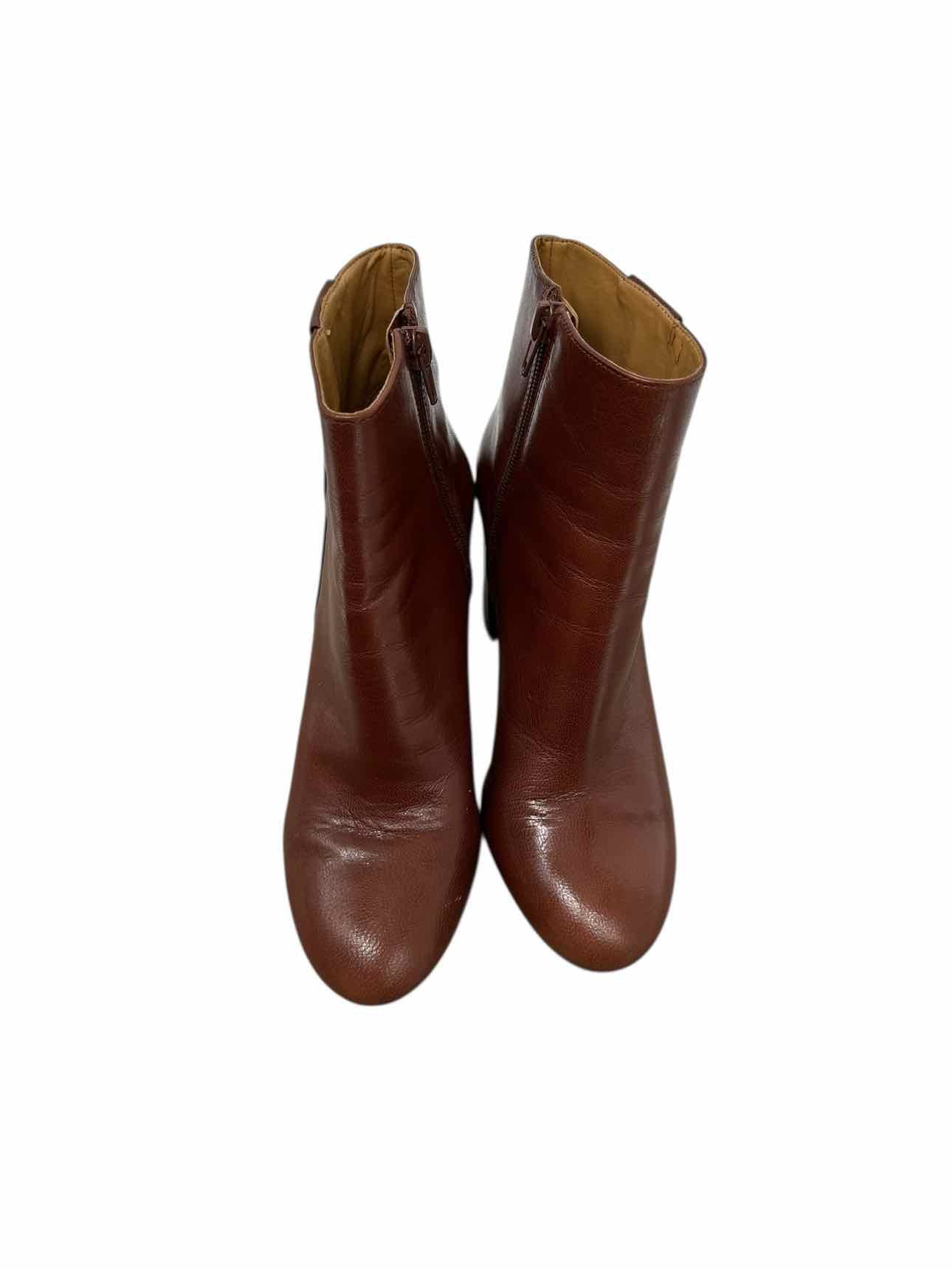 Nine West Why Not Cognac Bootie Shoe Size 7