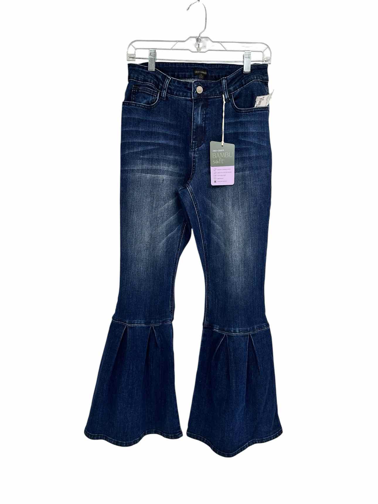 Coco +  Carmen Blue Bambu Soft Bell Flare Jeans Size M  **NEW**