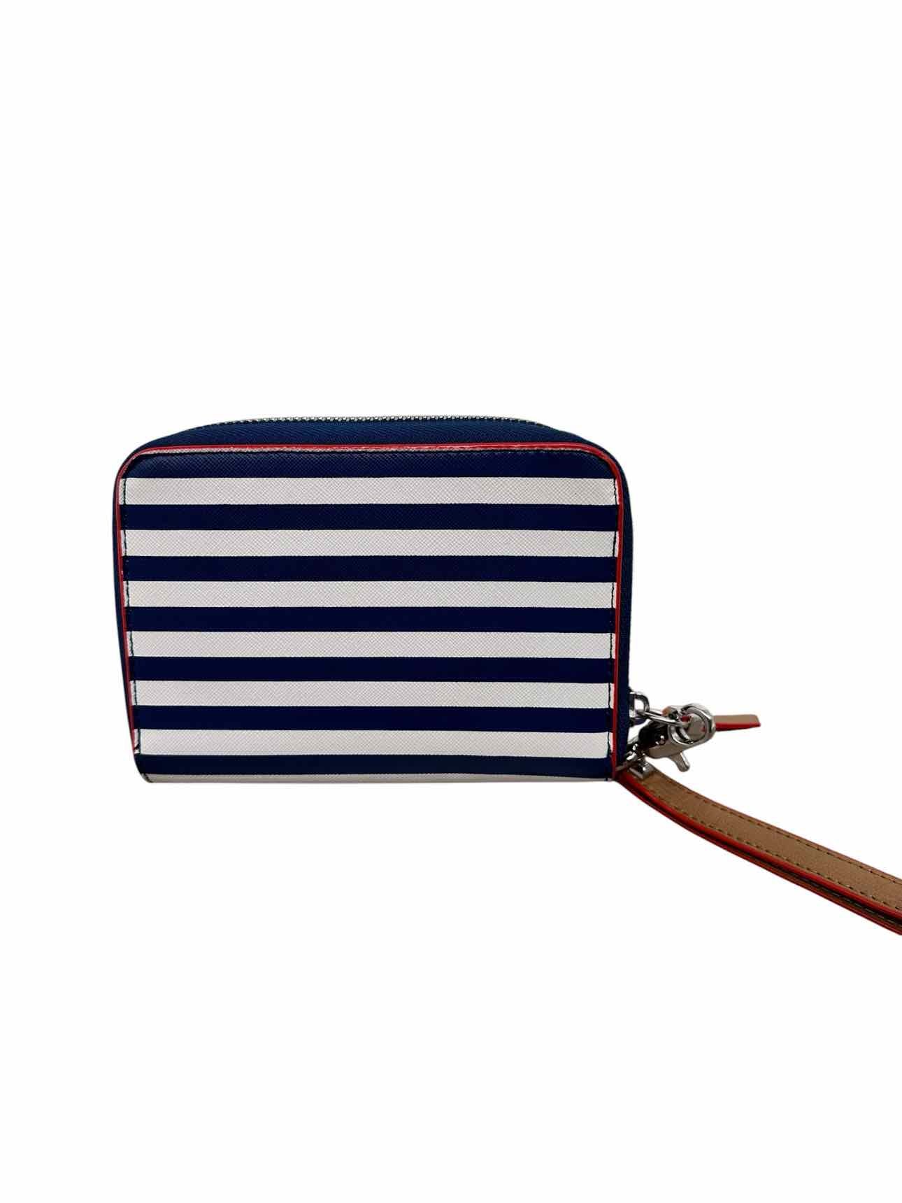 Stella & Dot Chelsea Tech Wallet Blue Stripe w/ Red Trim  **NEW**