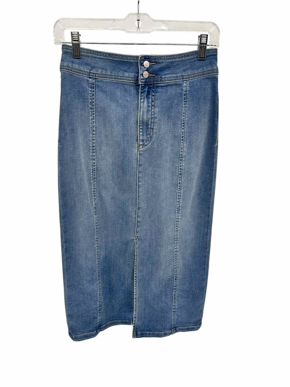 Free People Maddie Denim Midi Skirt Blue Size 6