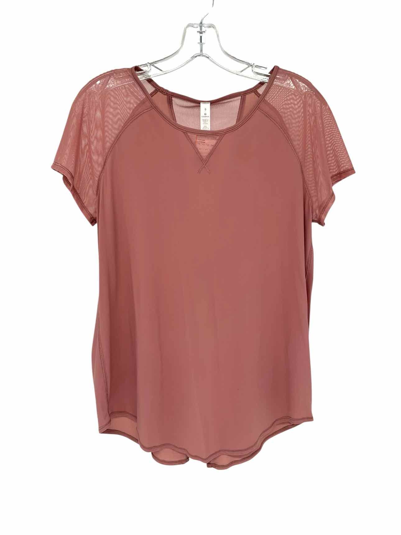 Lululemon Final Count Tee Pink Size 6
