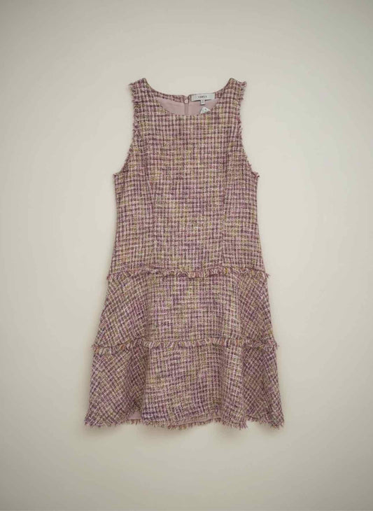 Likely Pink Multi-Tweed Jewel Dress in Rose Shadow Size 6
