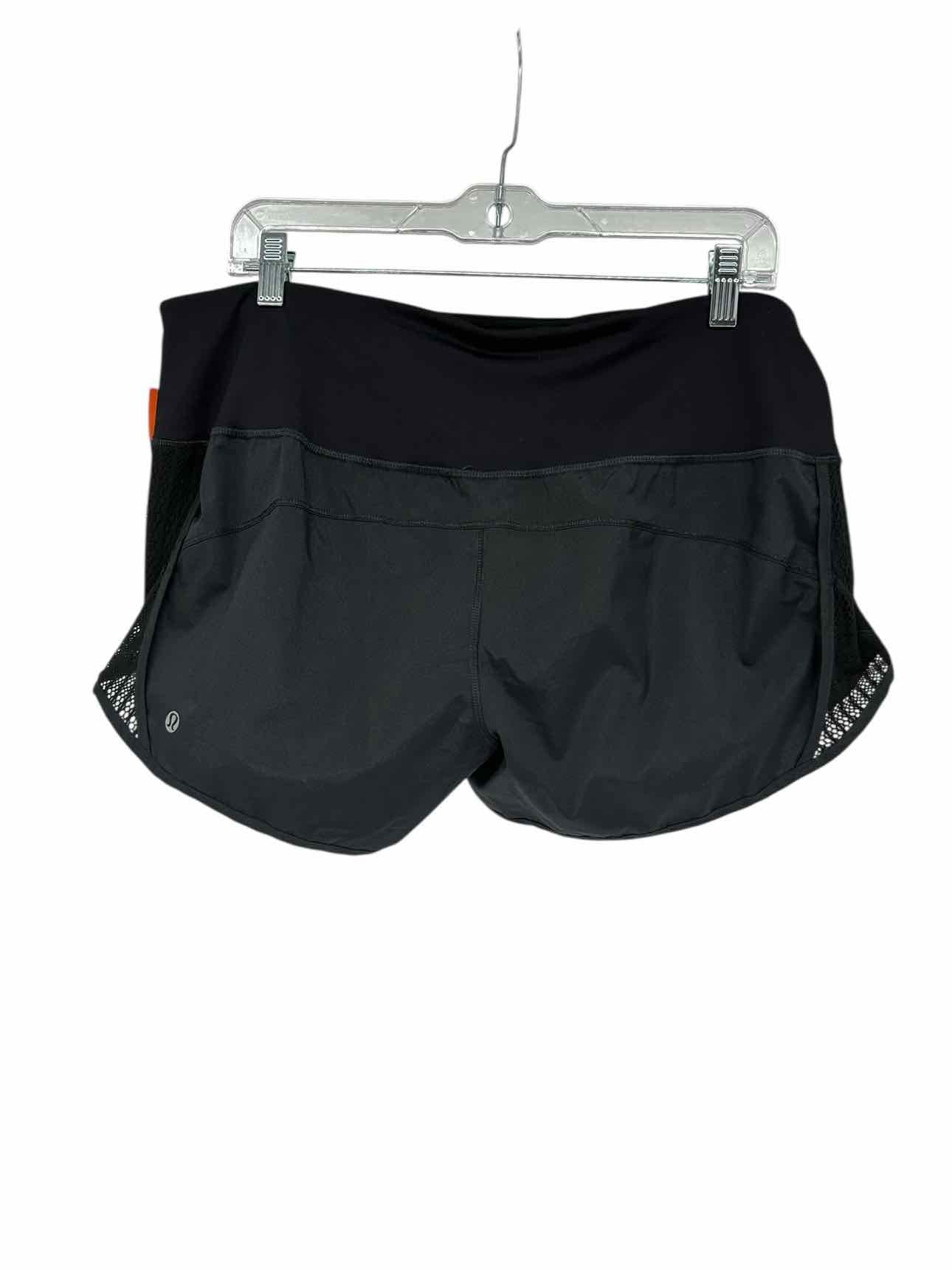 Lululemon Run Sun Sprinter Black Shorts Size 12