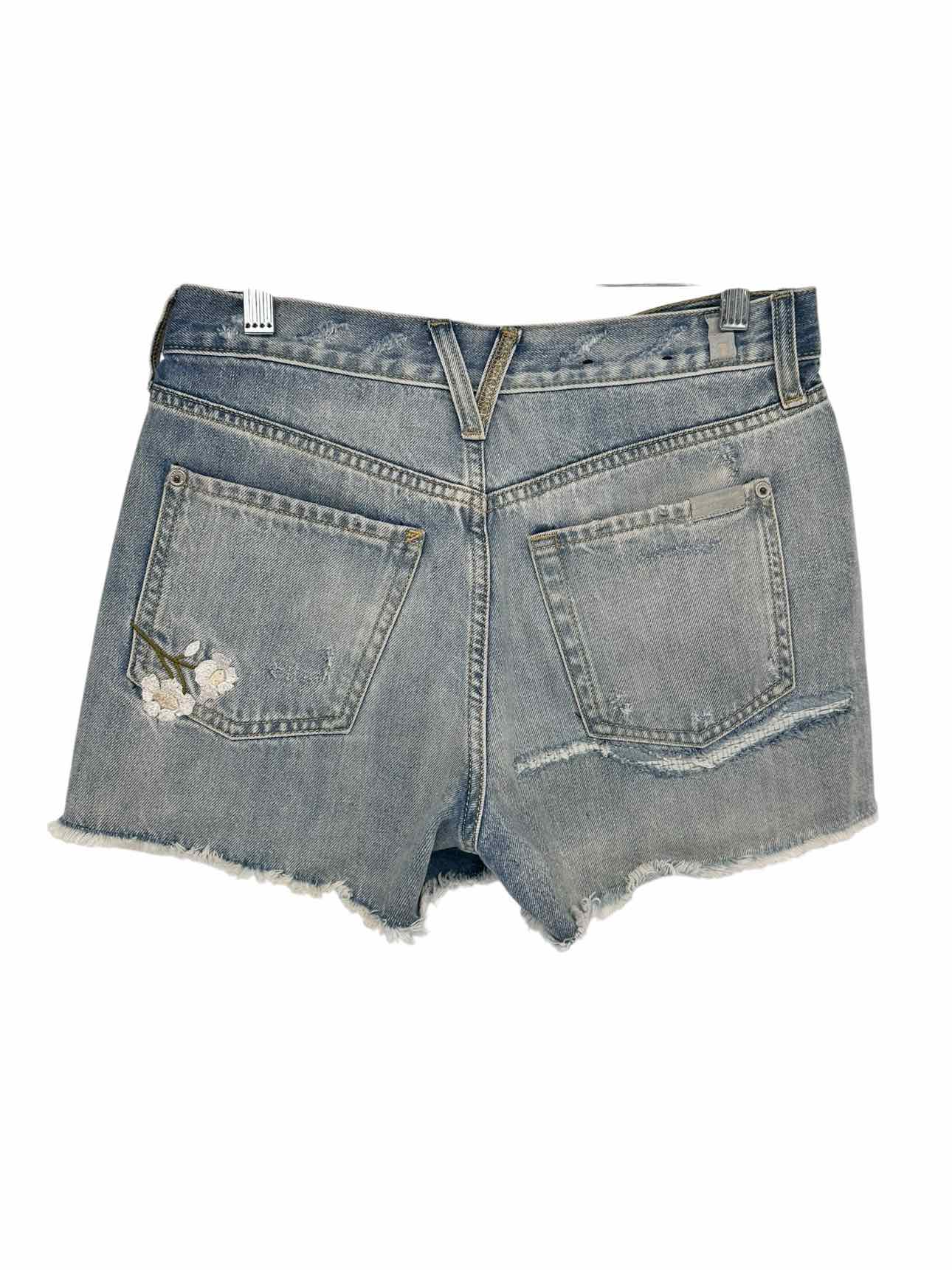 7 for All Mankind Monroe Cut Off  Blue Size 2