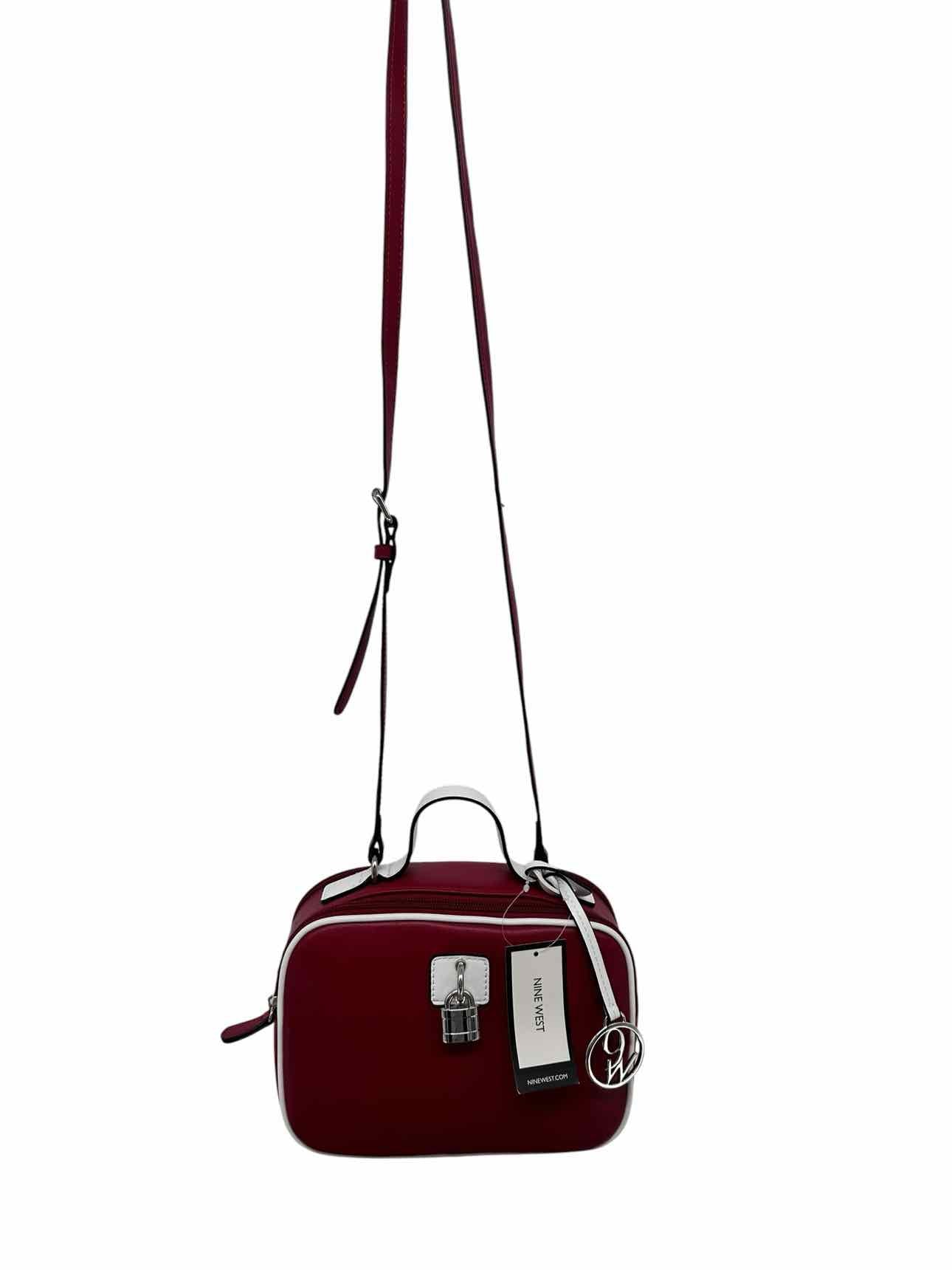 Nine West Table Treasures Red Faux Leather Crossbody **NEW**