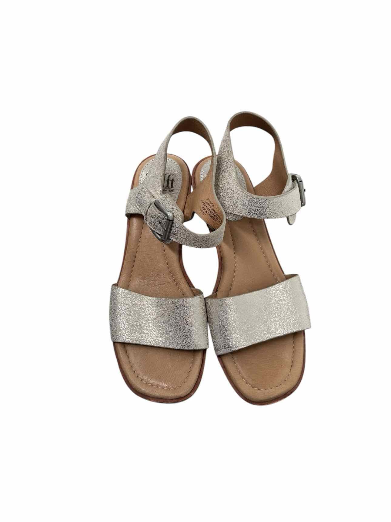 Sofft Khell Wedge Gold Sandals Shoe Size 6.5