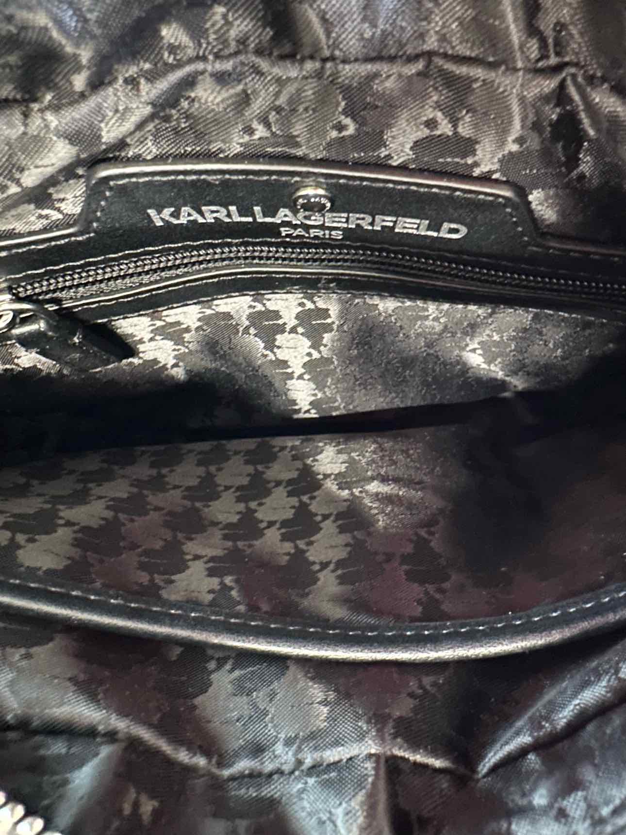 Karl Lagerfeld Maybelle Black Nylon Crossbody