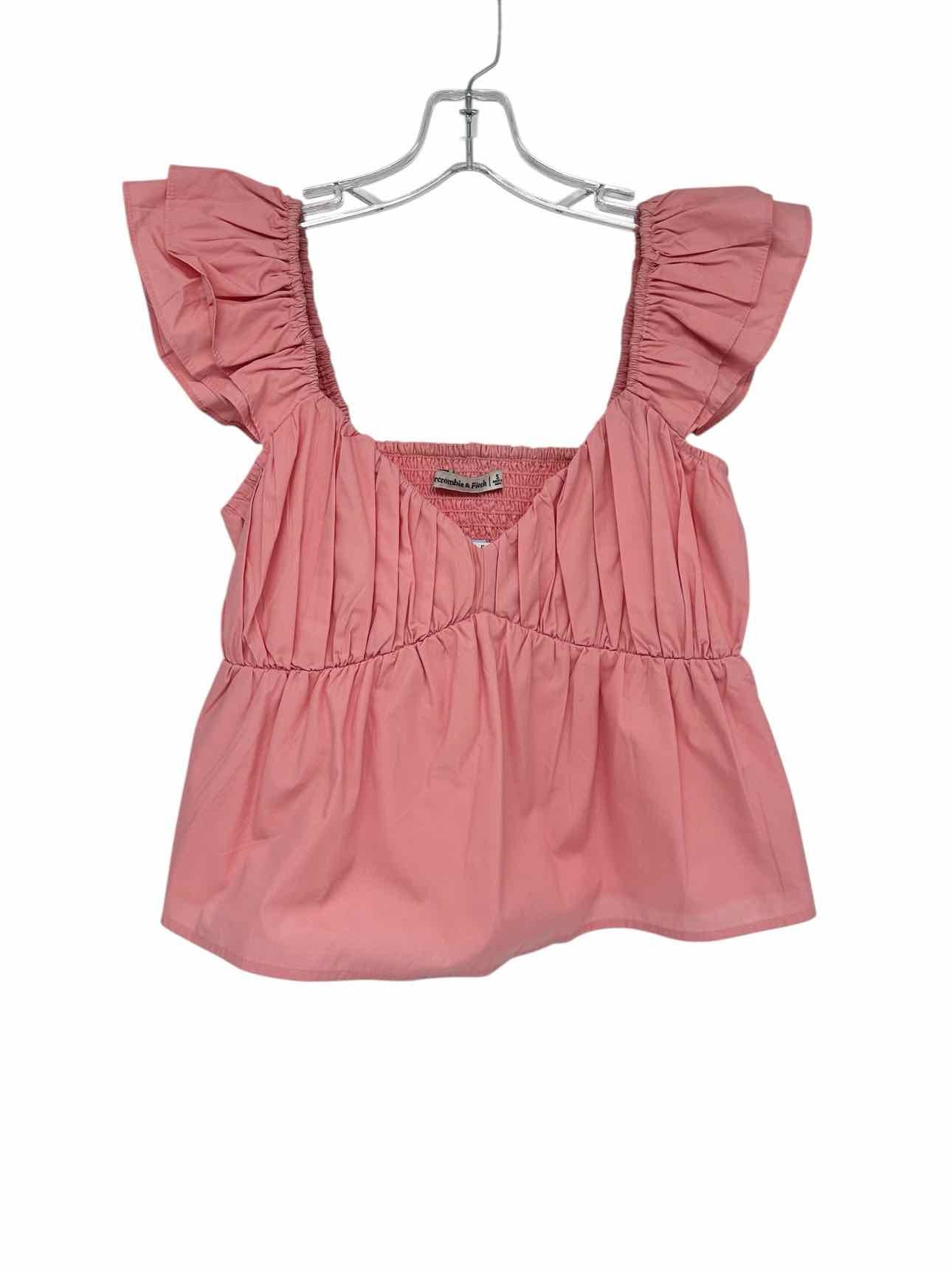 Abercrombie & Fitch Pink Size S Cap Sleeve