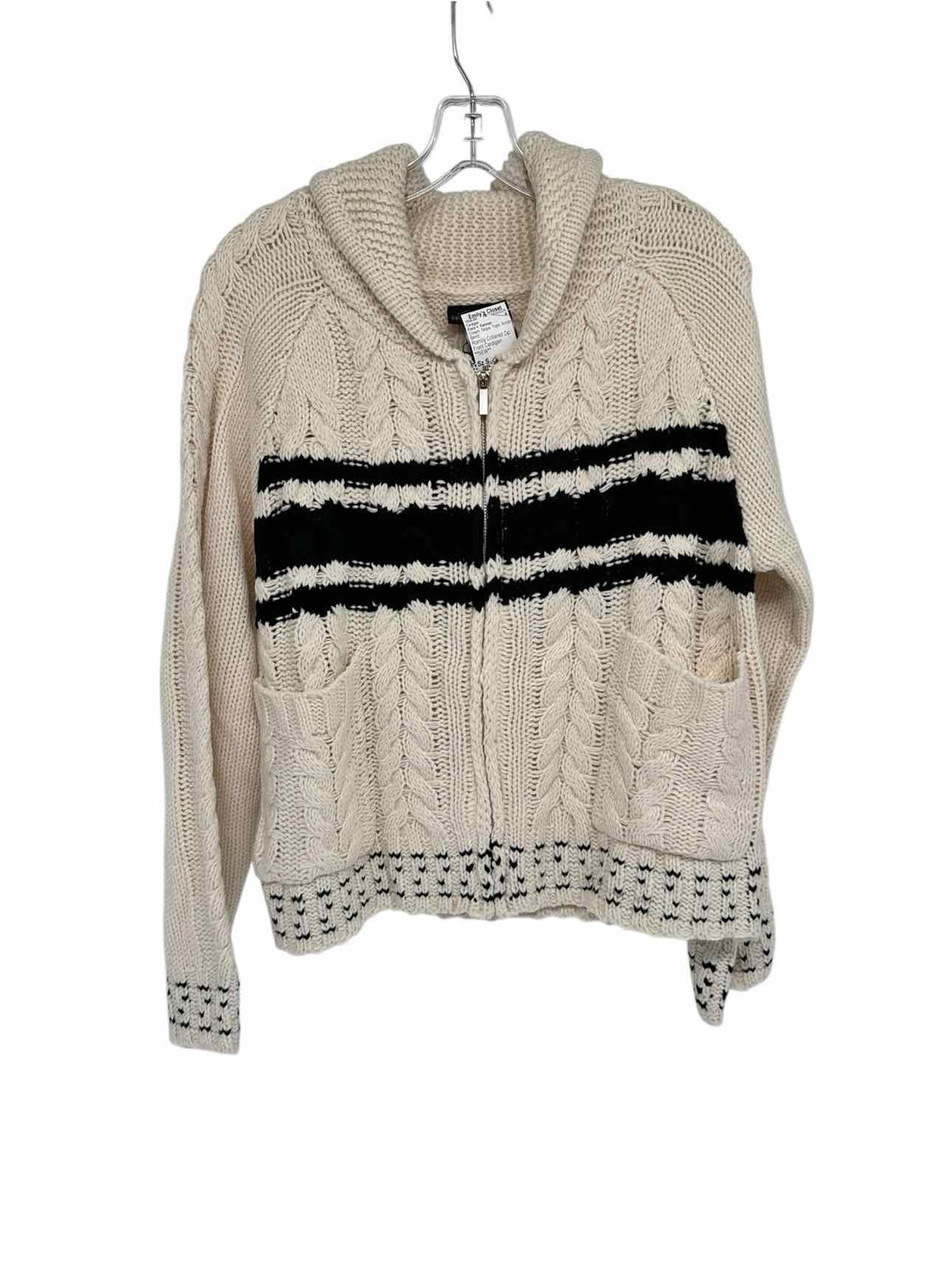Coco +  Carmen Romilly Collared Zip Front Cardigan Size S **NEW**