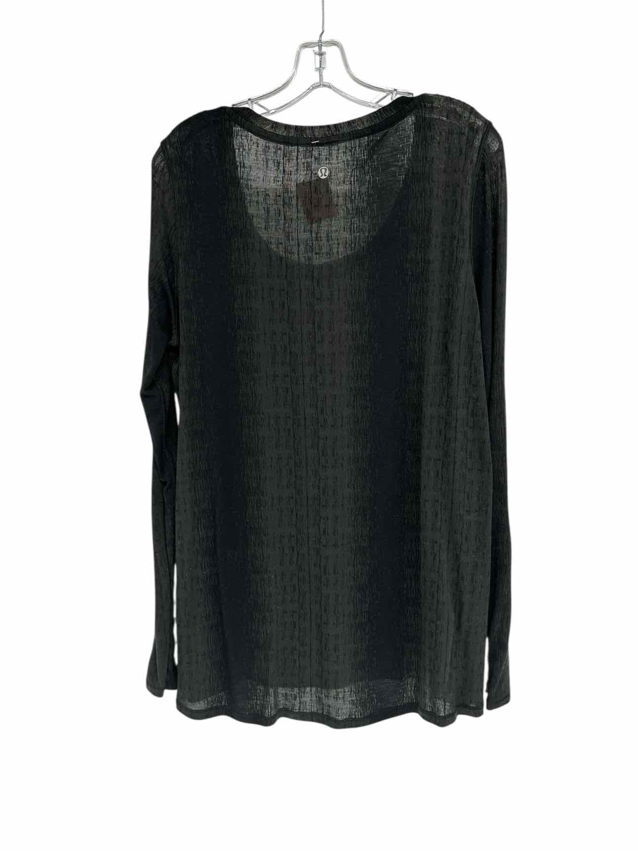 Lululemon Long Sleeve Tee Black Size 12