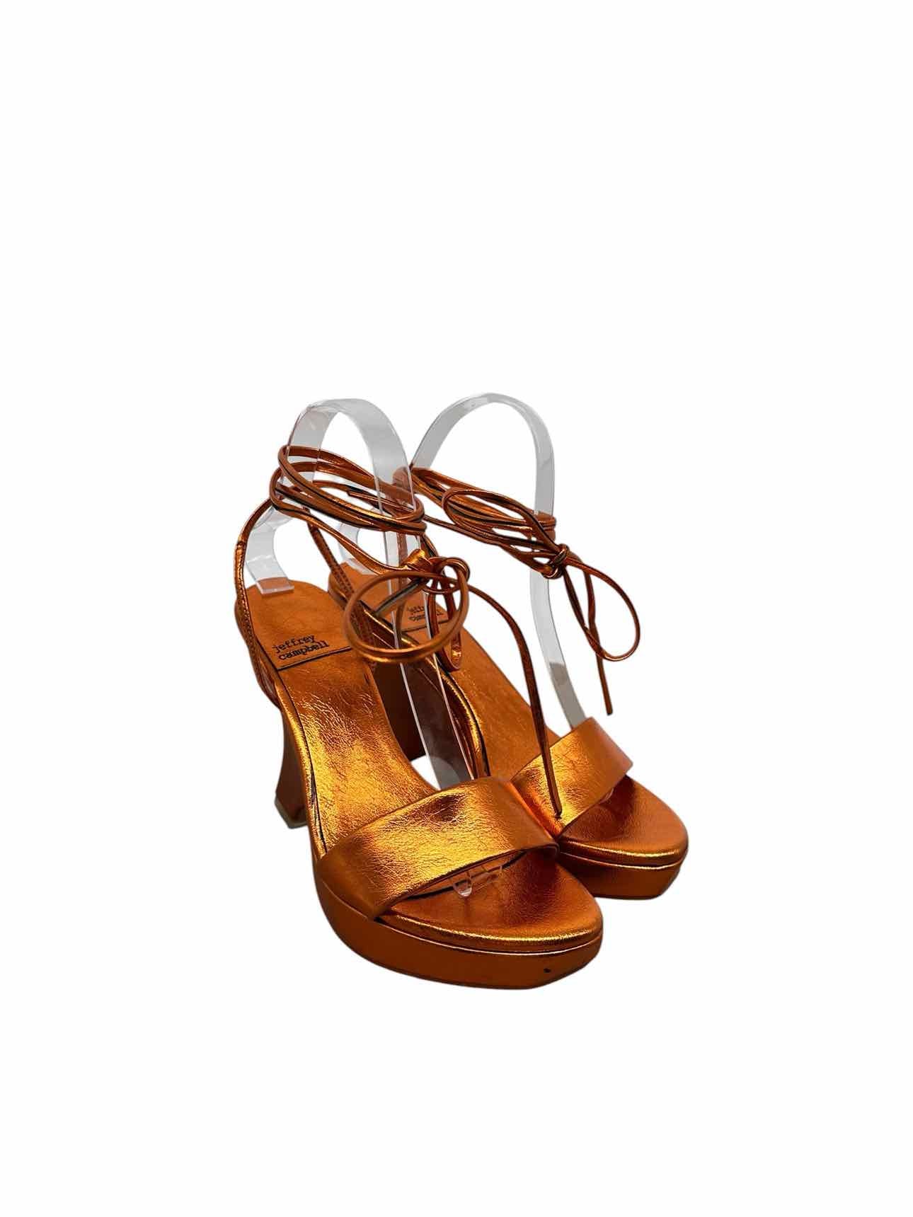 Jeffrey Campbell Copper Dress Sandal Shoe Size 7.5