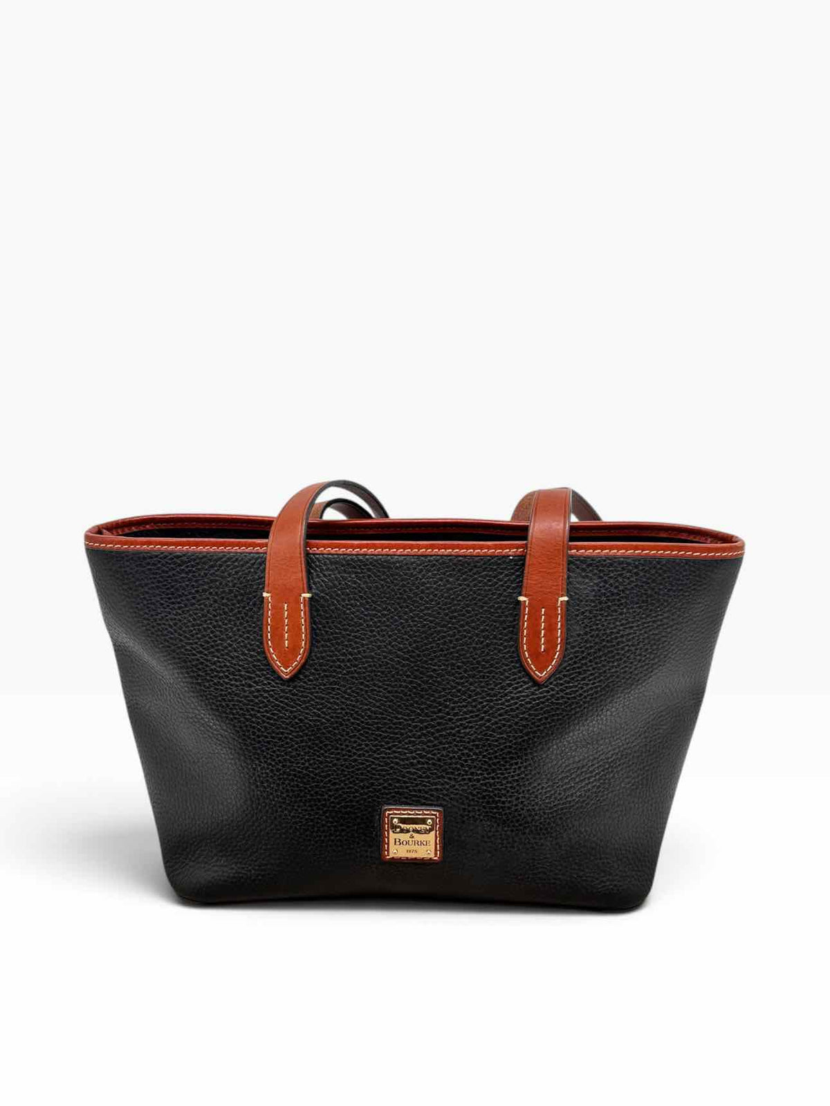Dooney & Bourke Black Pebble Grain Tote