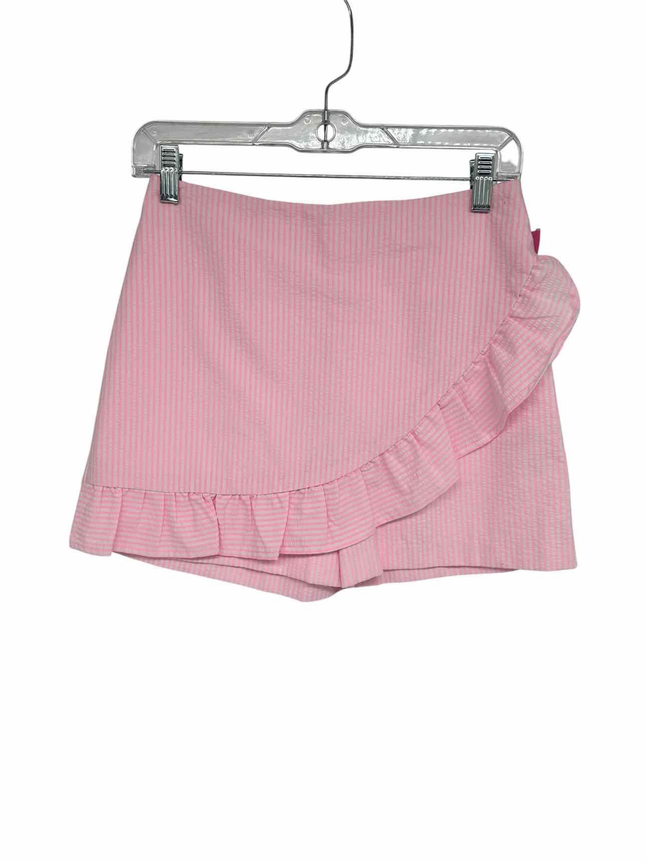 Lilly Pulitzer Faye Skort in Capri Coral Seersucker Size 00 **NEW**