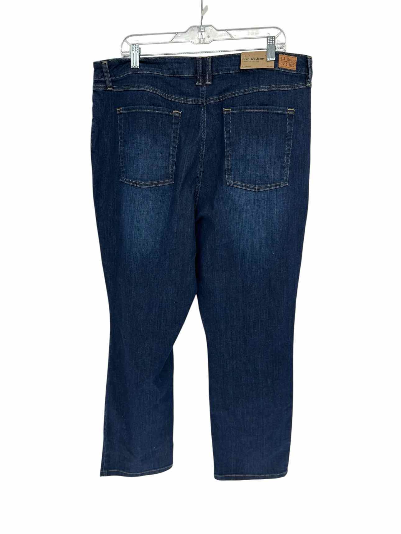 L.L.Bean Beanflex Straight Leg Blue Jeans Size 20W  **NEW**
