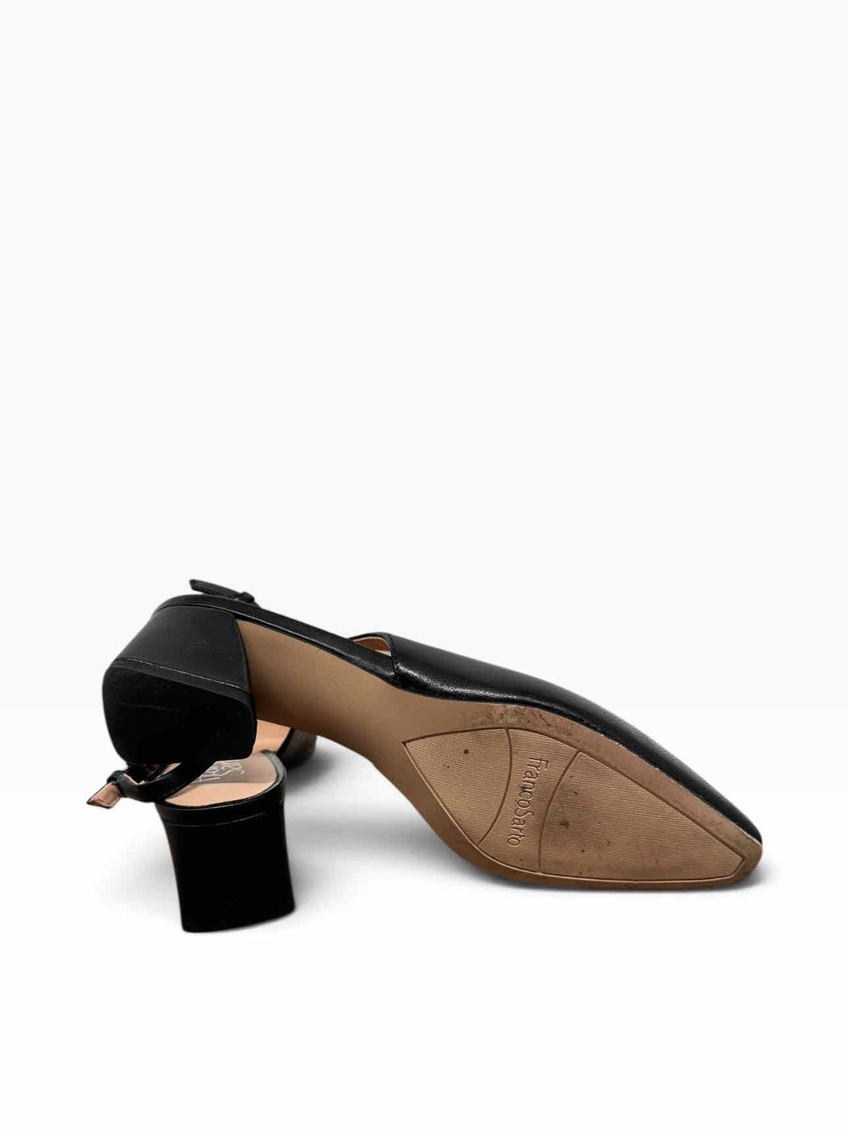 Franco Sorto Jacer Black Slingbacks Shoe Size 6.5
