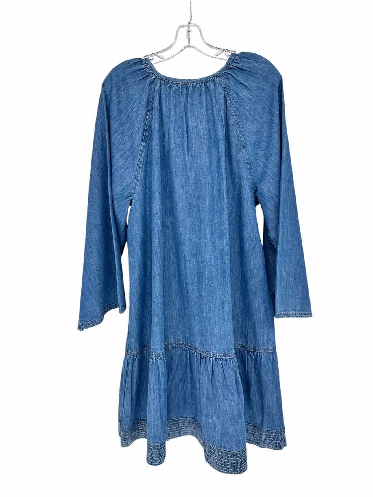 Loft Blue Long Sleeve Dress Size L **NEW**