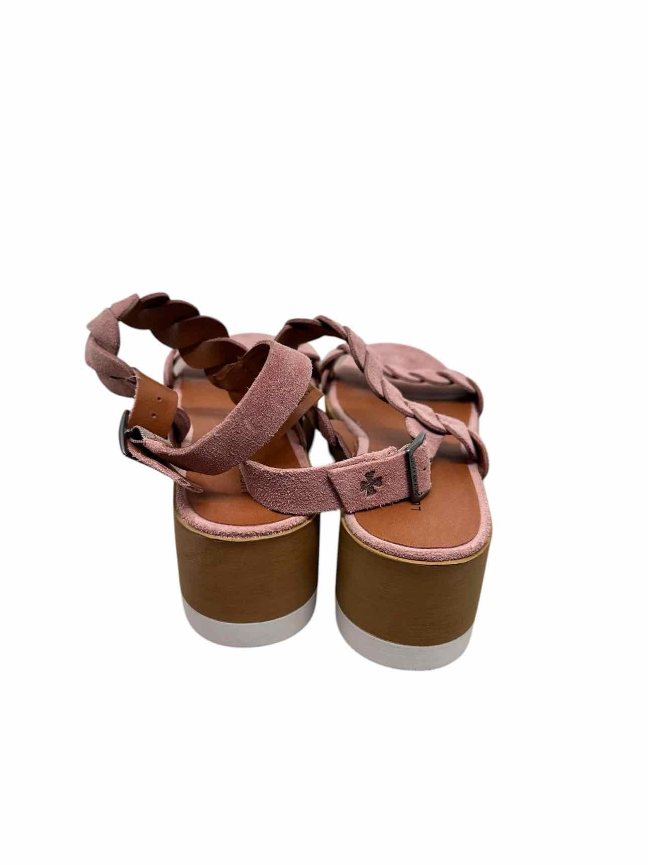 Lucky Brand Vellenora Platform Pink Sandals Shoe Size 7.5