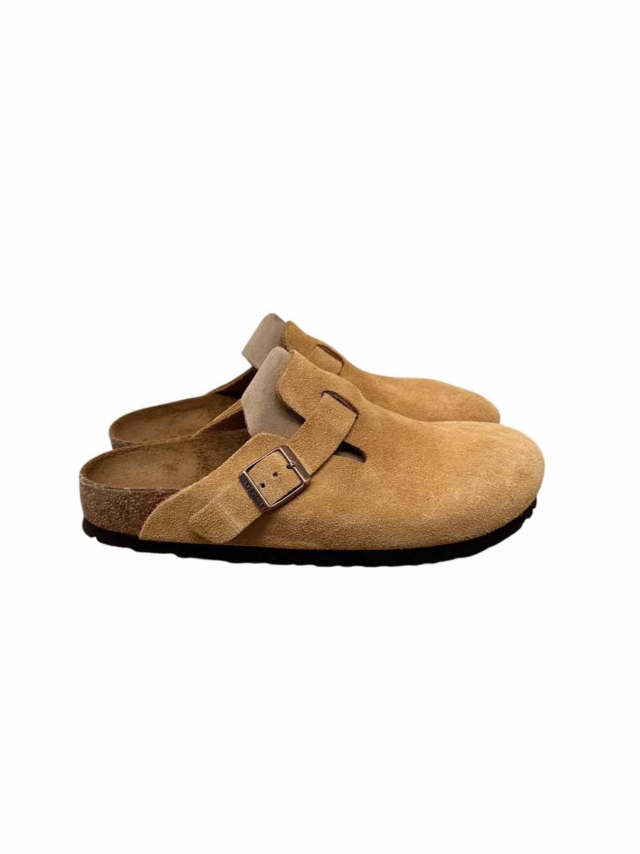 Birkenstock Tan Boston CLogs Shoe Size 9