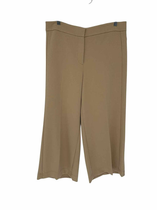 Ann Taylor The Wide Leg Crop Tan Dress Pants Size 10 **NEW**