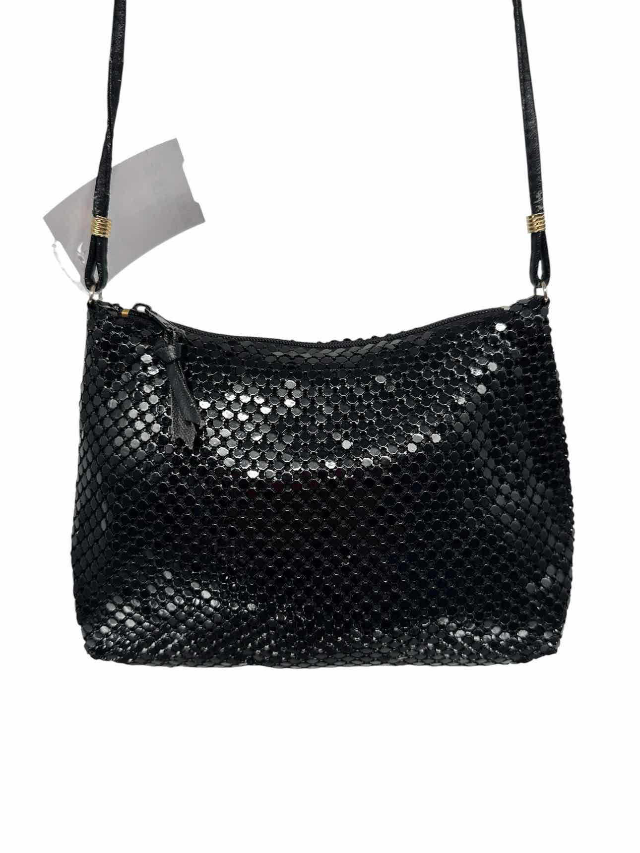 Whiting & Davis Black Metal Mesh Shoulder Bag