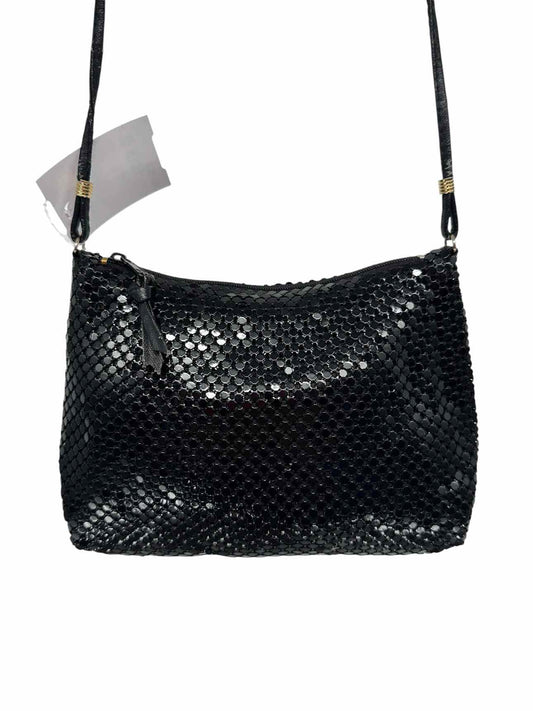 Whiting & Davis Black Metal Mesh Shoulder Bag