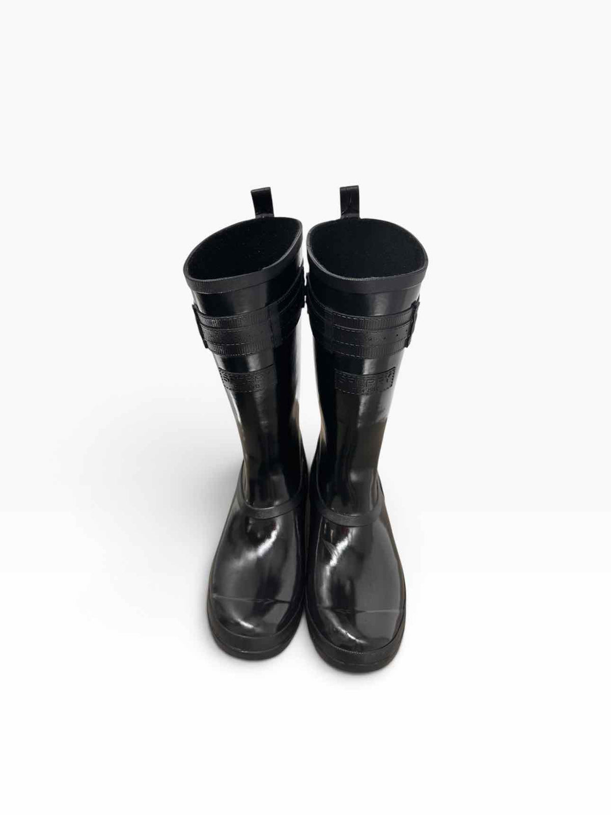Sperry Walker Atlantic Rain Boot Black Shoe Size 8