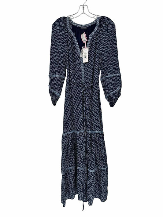 Vineyard Vines Tiered Ruffle in Chelsea Geo Maxi Dress Size S **NEW**