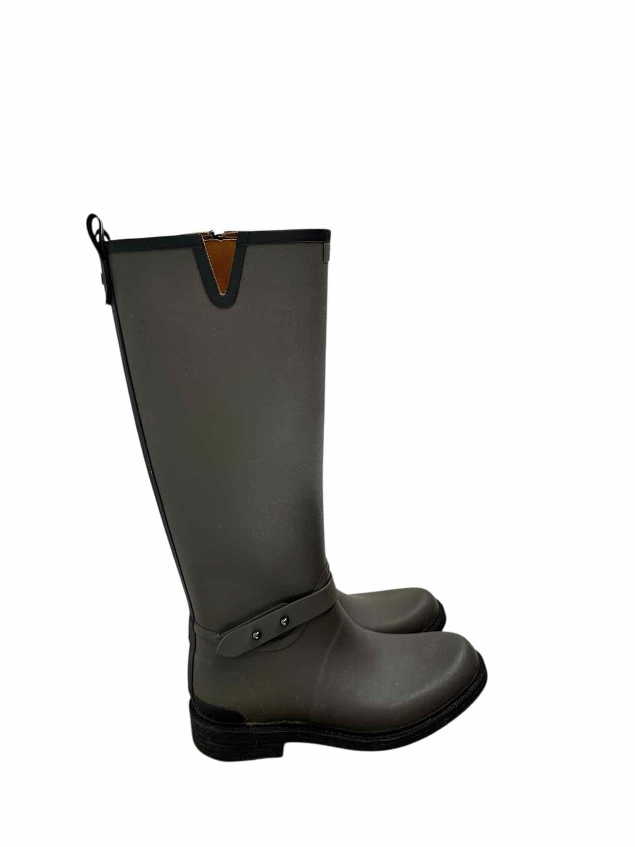 Rag & Bone Riding Rain Boots Gray Shoe Size 6.5