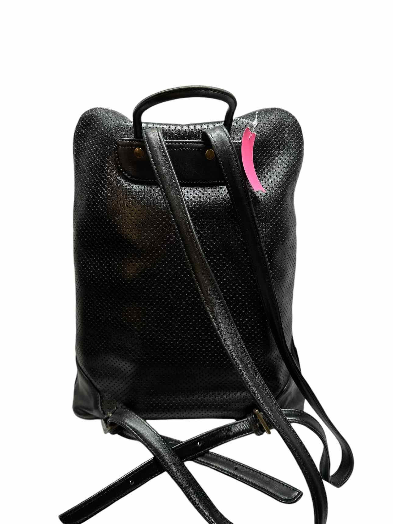 Latico Black Leather Backpack