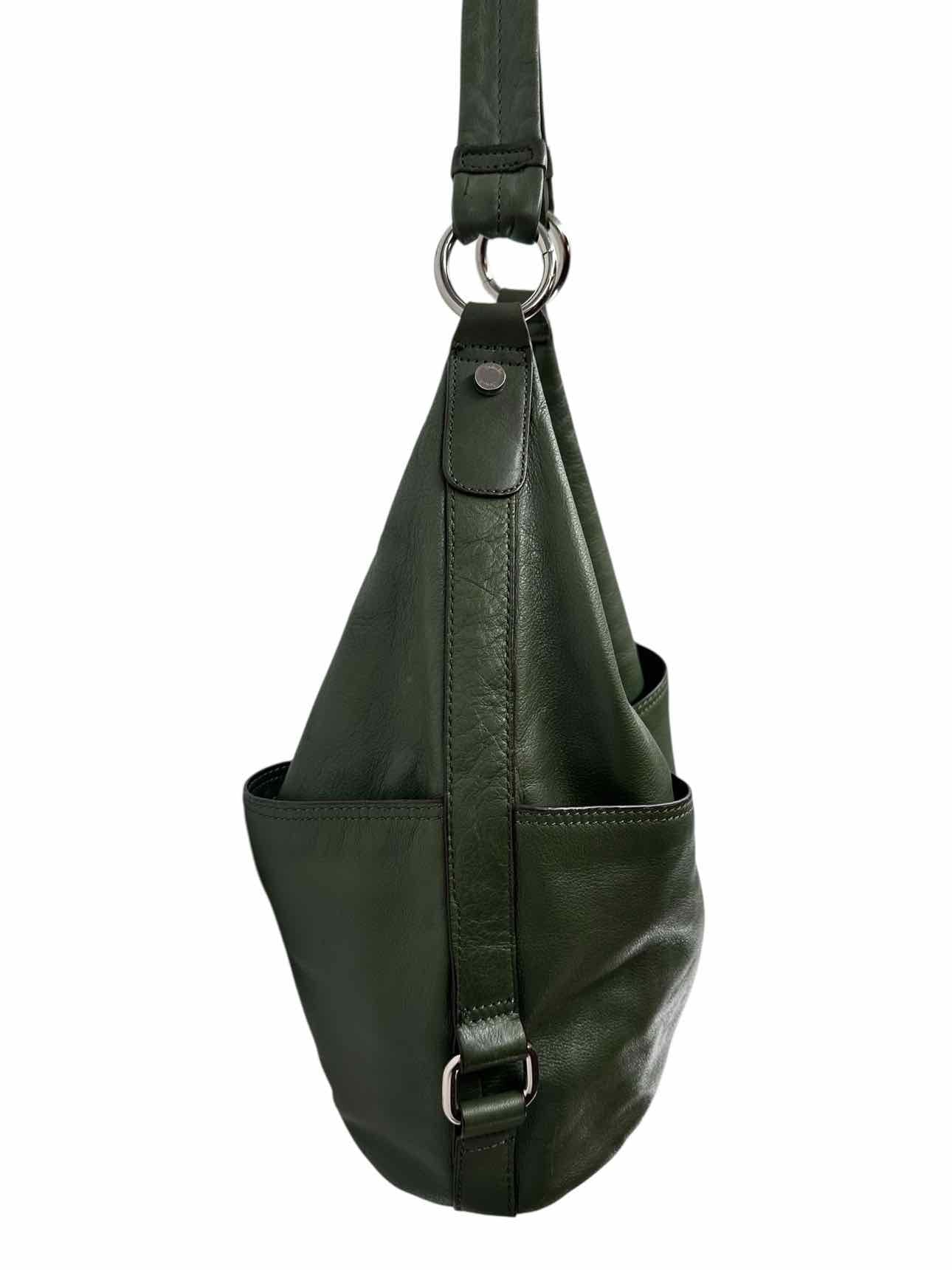 Tignanello Green Leather Hobo