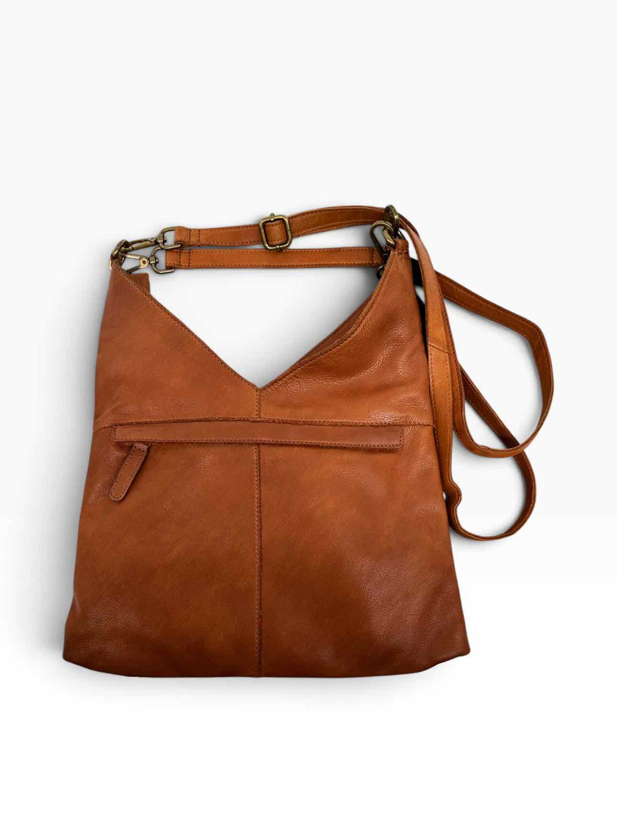 Vilenca Tan Leather Crossbody