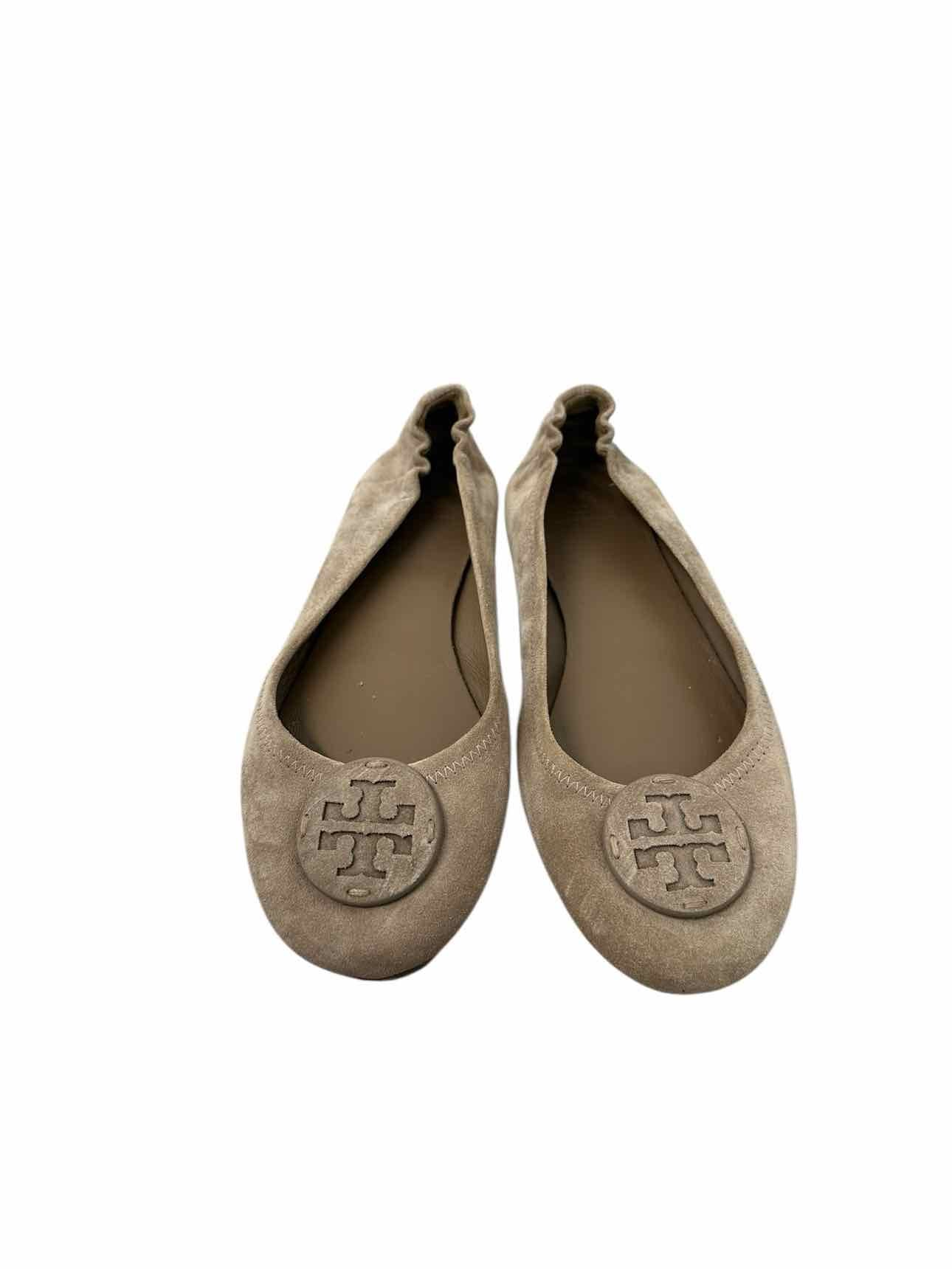 Tory Burch Reva Ballet Flat Beige Shoe Size 10