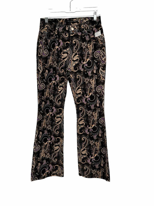 Coco +  Carmen Multi-Color Draco Printed Flare Pant Size S/M **NEW**