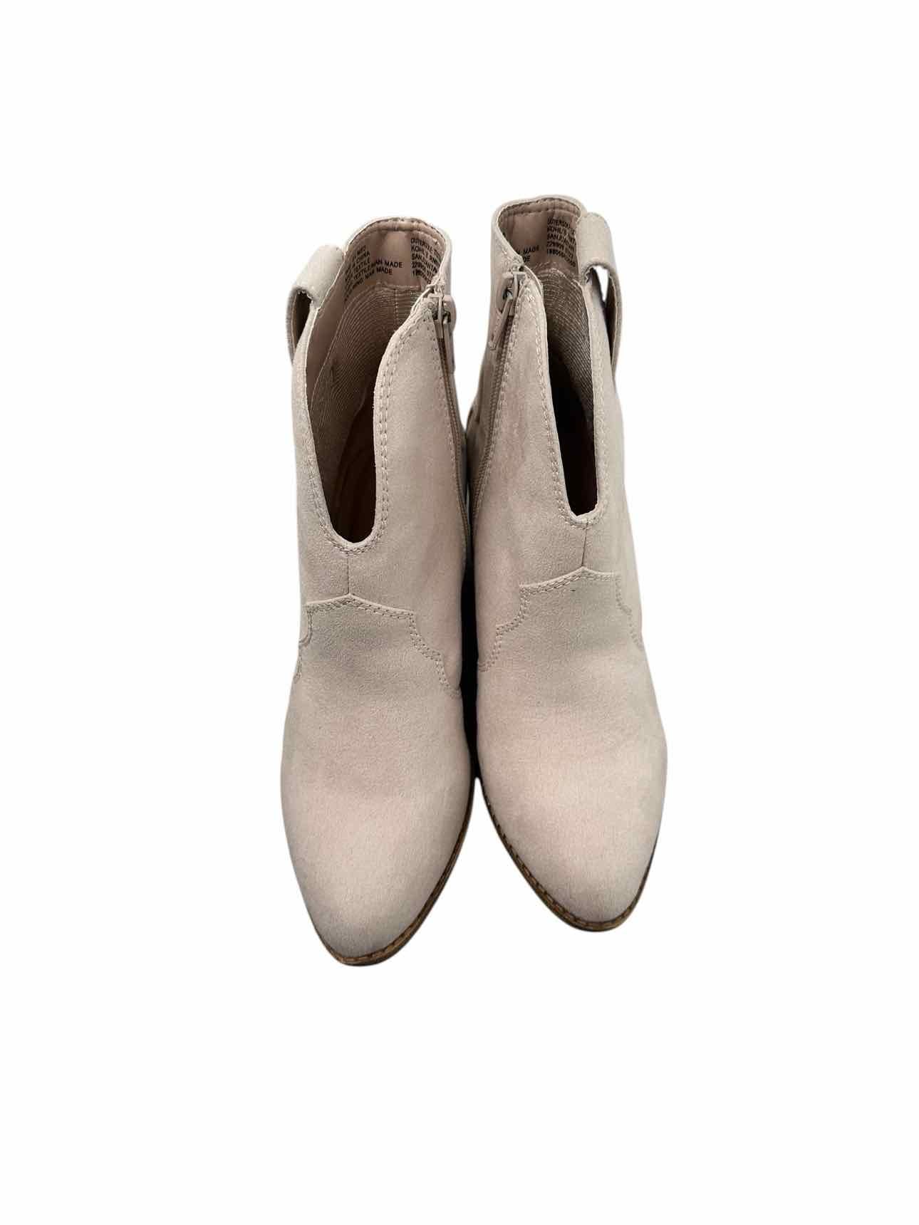 Sonoma Beige Low Cowboy Boots Shoe Size 6.5