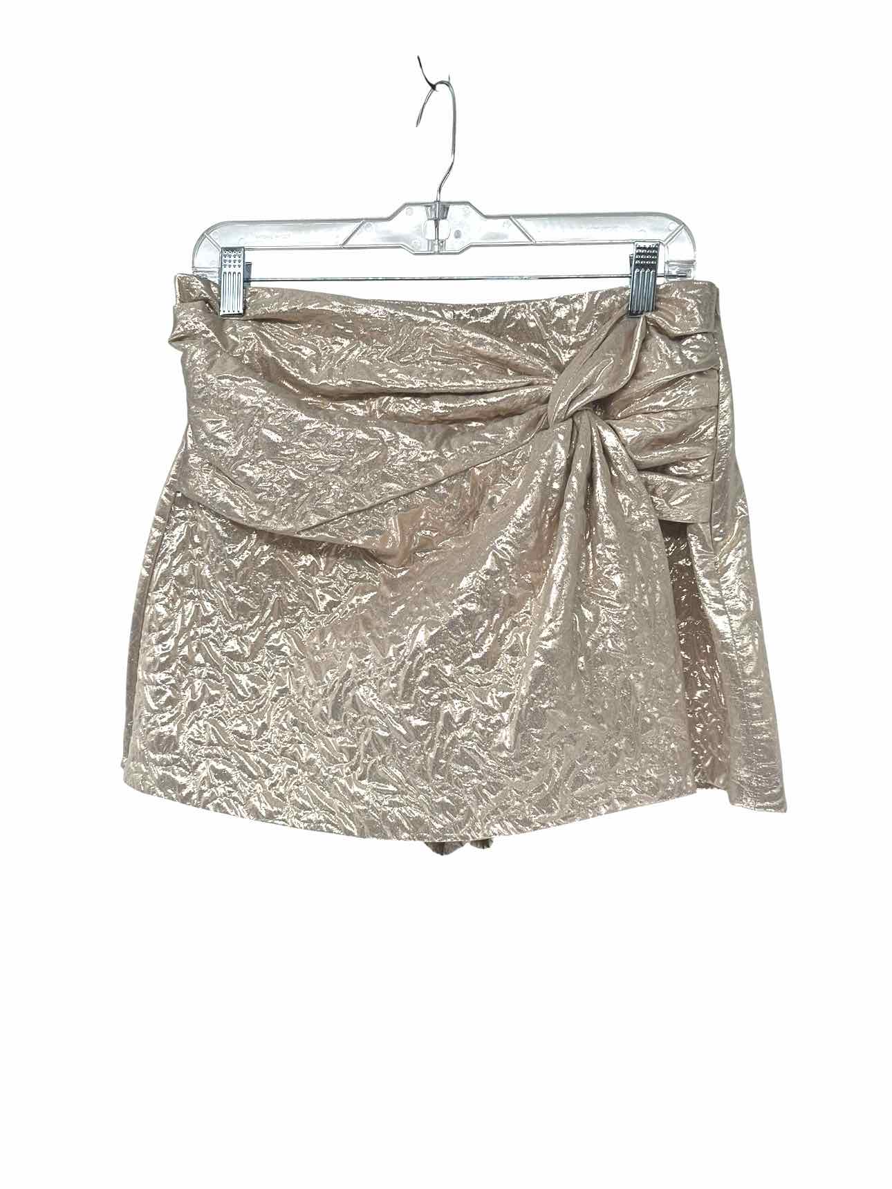 Zara Gold Size L Skort **NEW**