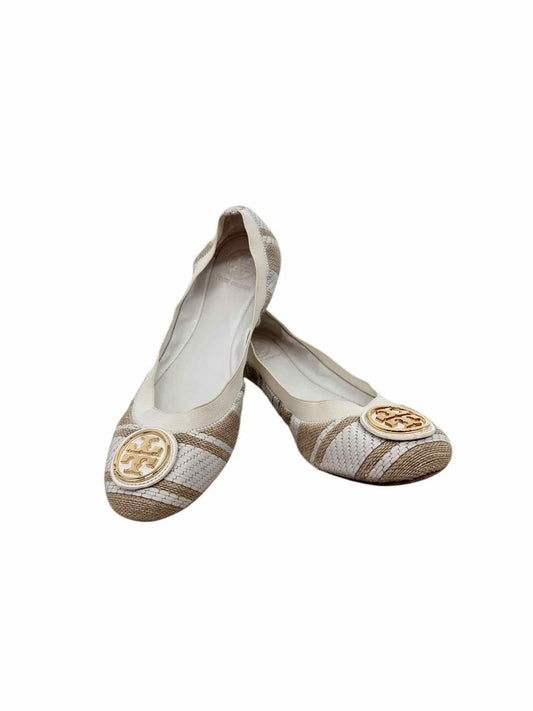 Tory Burch Caroline Flats White Shoe Size 9