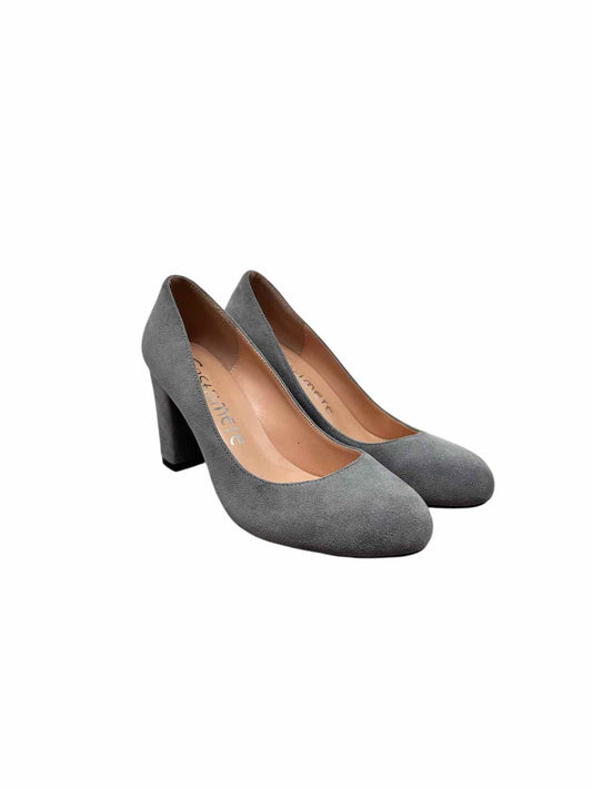 Castamere Gray Block Heel Pumps Shoe Size 7.5