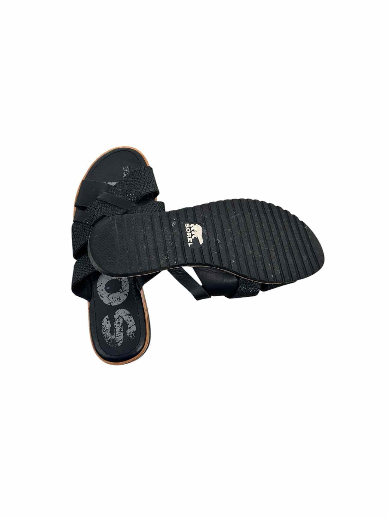 Sorel Ella Slides Black Shoe Size 7.5