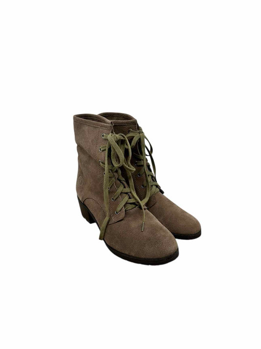 Calvin Klein Chelsea Lace Up Taupe Bootie Shoe Size 8 **NEW**