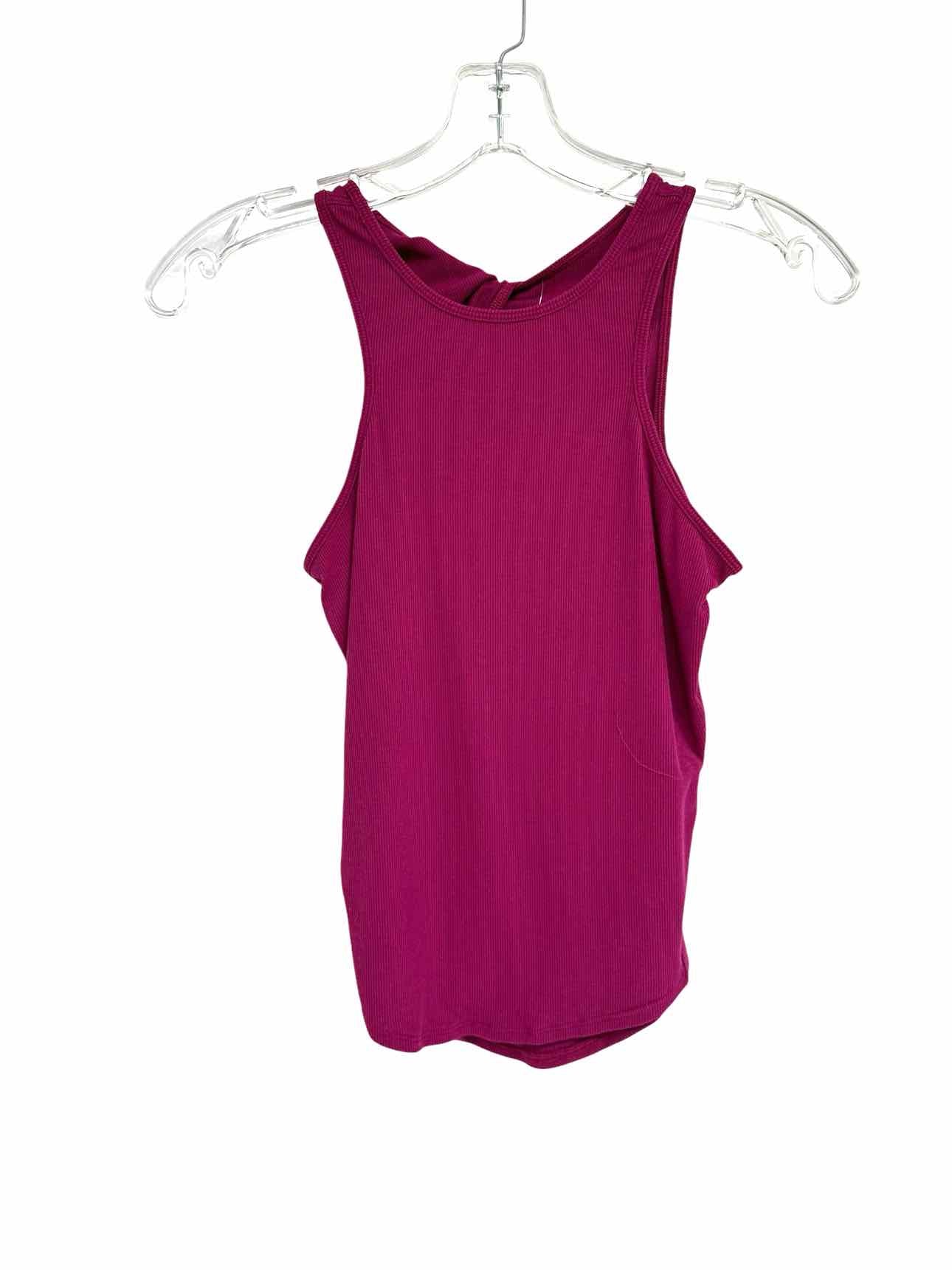 Lululemon Fuschia Twist Back Yoga Tank Top Size 4