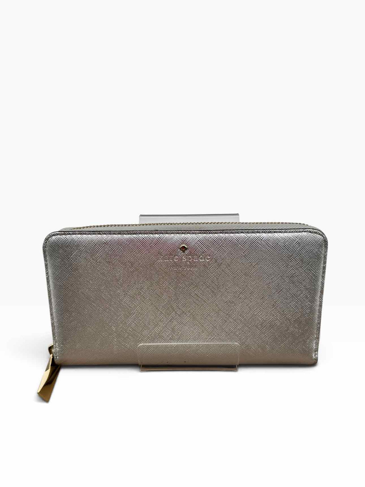 Kate Spade Silver Zip Around Wallet