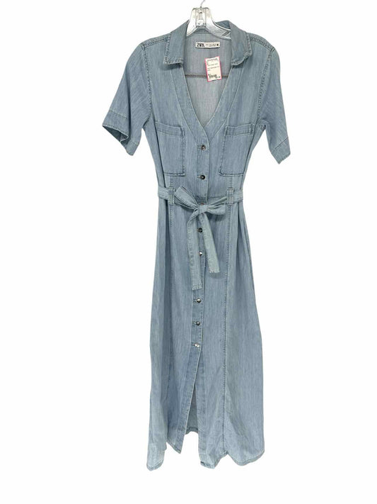 Zara Lt. Blue Jean Maxi Size L