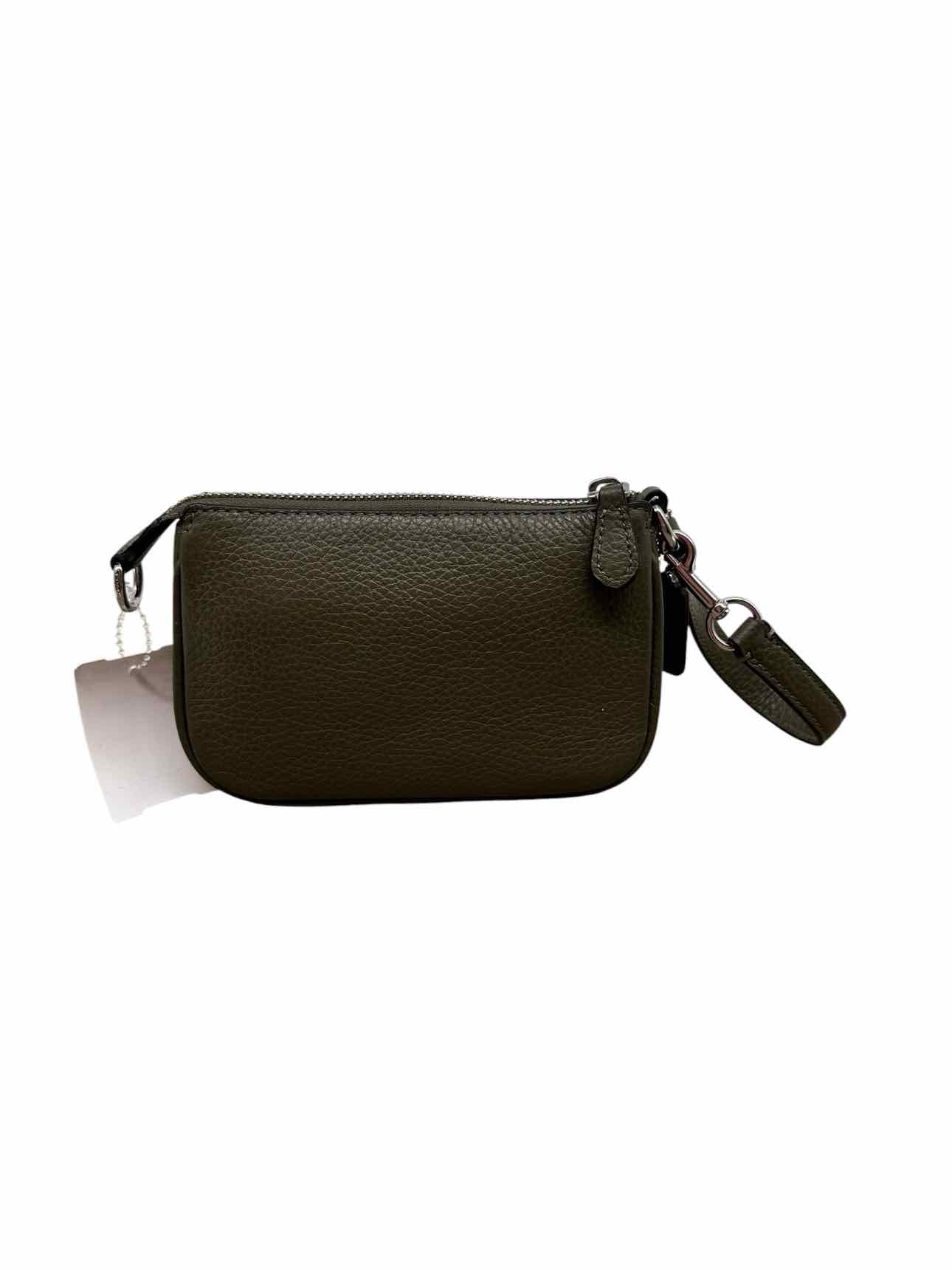 Coach Nolita Olive Leather Wristlet