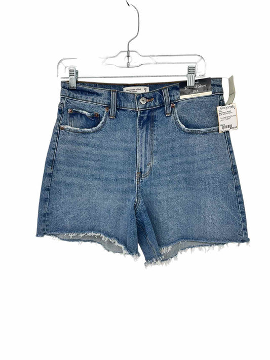 Abercrombie & Fitch The Dad Short Curve Love Blue Size 8 **NEW**