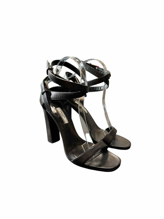 Prada Black Shoe Size 8.5 Dress Sandal