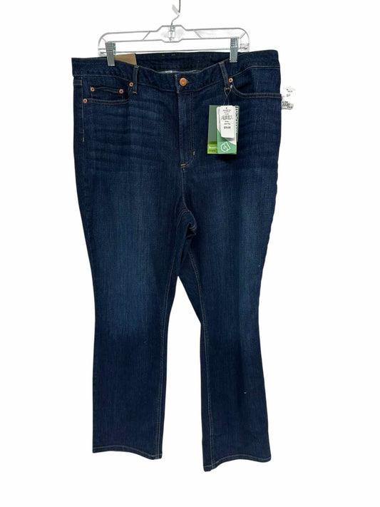 L.L.Bean Beanflex Straight Leg Blue Jeans Size 20W  **NEW**